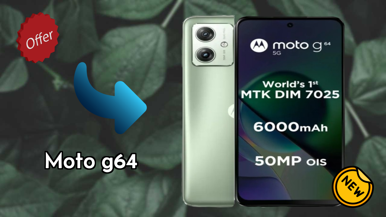 Moto G64 at ₹13,298 - Complete Specifications