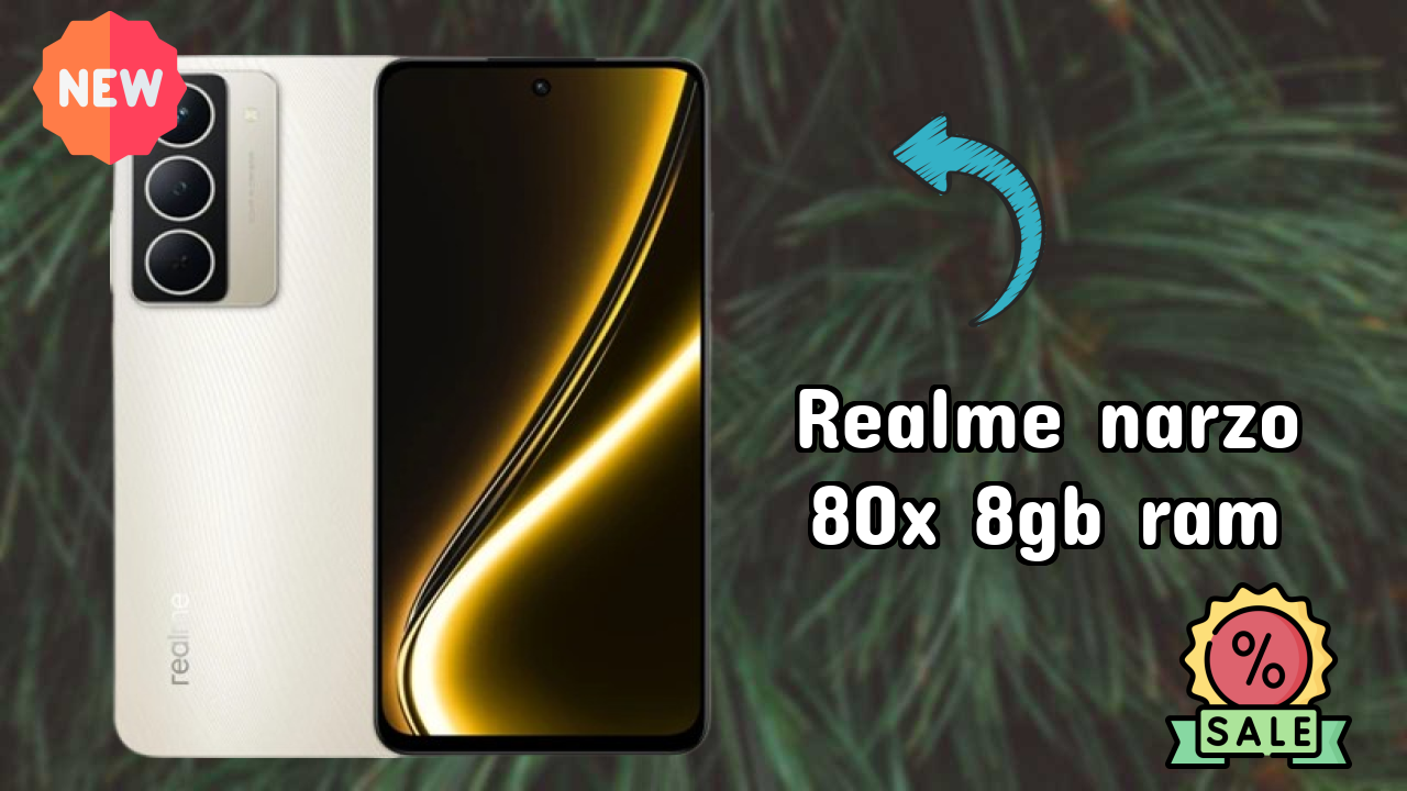Realme Narzo 80X 8GB RAM Display Quality: 6.72 Inches (17.07 Cm) Screen