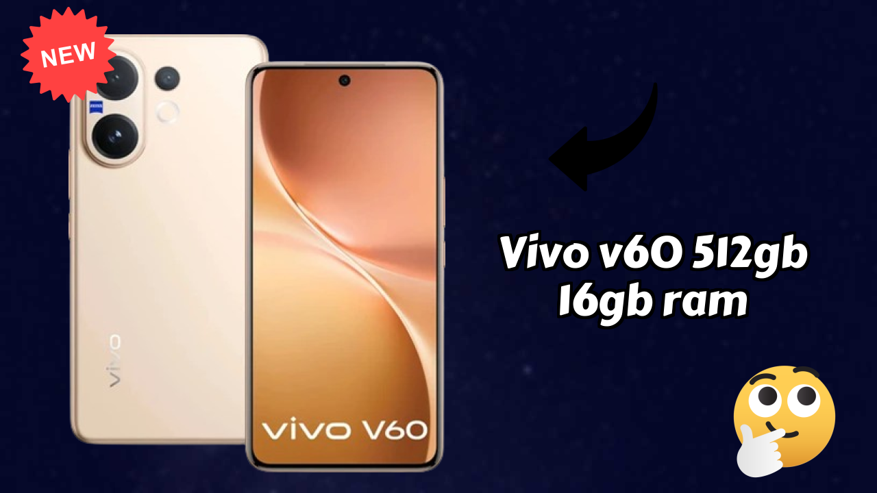 Vivo V60 512GB 16GB RAM Display Size: 6.77 Inches (17.2 Cm) Screen Quality
